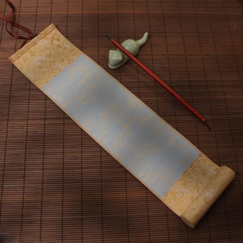 Blank Calligraphy Scroll Paper Chinese Rice Paper Painting Hanging Xuan Paper DIY Crafts Calligraphy Mounting Supplies