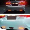 PGONE Red LED Rear Bumper Reflectors Fog Brake Tail Light sequential turn signal Lamps Accessories Kit For Toyota Rav4 Camry Sienna Matrix Venza