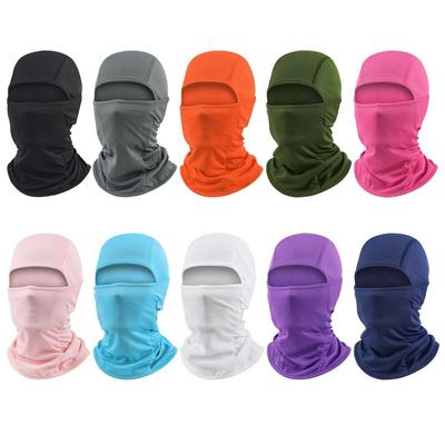 Windproof Summer Hiking Scarves Bicycle Hat Face Hood Helmet Liner Hats Face Cover Cycling Balaclava Full Face Cap Cooling Neck