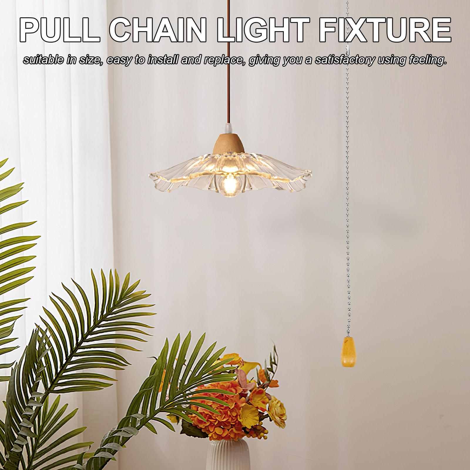 

Heavy Duty Pull Cord Light Switch with Fine Workmanship for Bathroom Bedroom Living Room Lamp Fixture Lamp Parts Silent Pull other