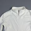 Women's Slim Fit Yoga Jacket - Long Sleeve, Stand Collar, Zipper, for Autumn/Winter Running and Fitness.