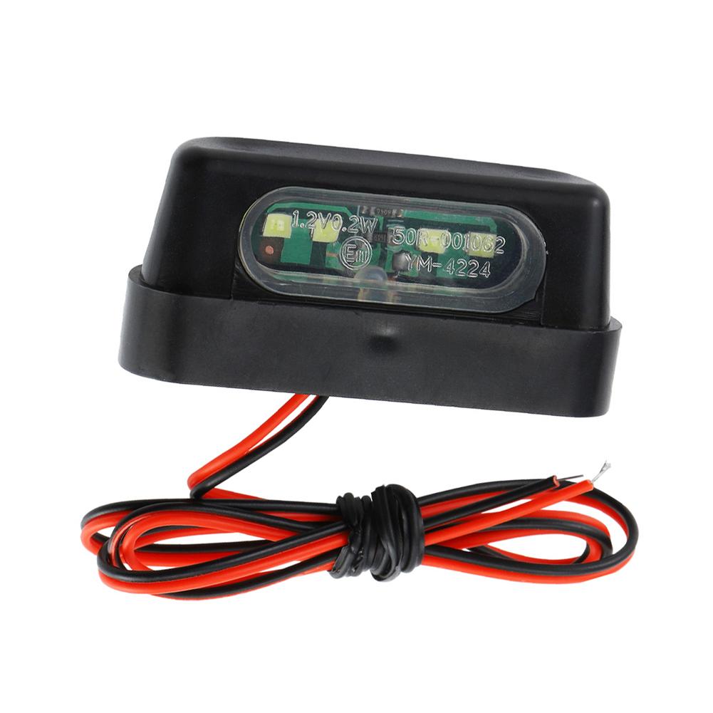 1Pcs 12V Universal Motorcycle 4LED License Plate Light 0.2W Rear License Plate Light With Emark