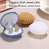 1PC Shell Shape Velvet Jewelry Box Wedding Engagement Ring Box for Earrings Necklace Bracelet Display Pendant Gift Box storage