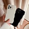 Custodia morbida a tinta unita riccia ondulata per iPhone 15 14 13 12 11 Pro Max 14 Plus semplice silicone antiurto paraurti cover posteriore