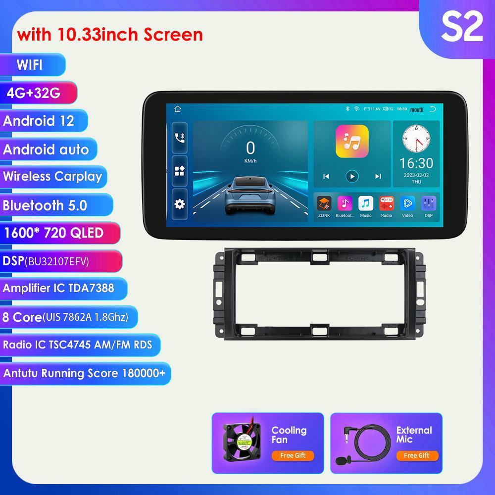 

10.33-inch Android Large Screen GPS Bluetooth MP5 Navigator for 08-14 Jeep 10.33 inches is suitable for 08-14 Jeep models