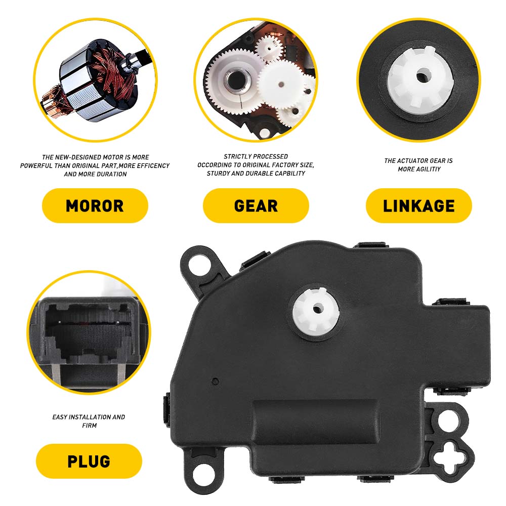 Heater Blend Door Actuator for Chrysler Aspen Sebring Dodge Avenger Caliber Durango Journey Jeep Compass Patriot RAM ProMaster