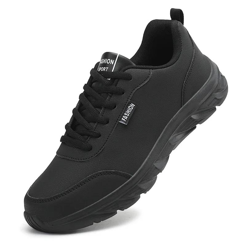 Pantofi casual impermeabili și ușori pentru bărbați, pentru mers, pentru bărbați, pentru alergare, mărimi mari 39-46, pantofi sport negri confortabili pentru bărbați
