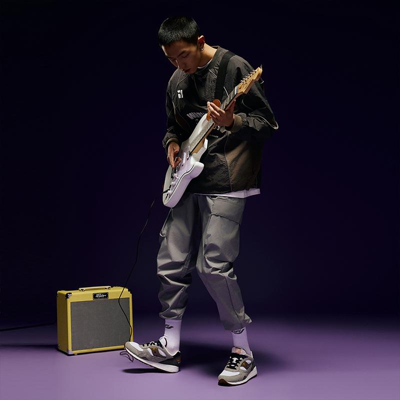 SAUCONY Shadow 6000 Comfortable Non-Slip Durable Low-Top Running Shoes Unisex Running Shoes Gray White S70903-3