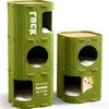Thickened Multi-layer Fold Eared Cat Bed Four Season Universal Household Felt Warm Cat House Three Floors Cats Climbing Frame Villa Excluding Mat