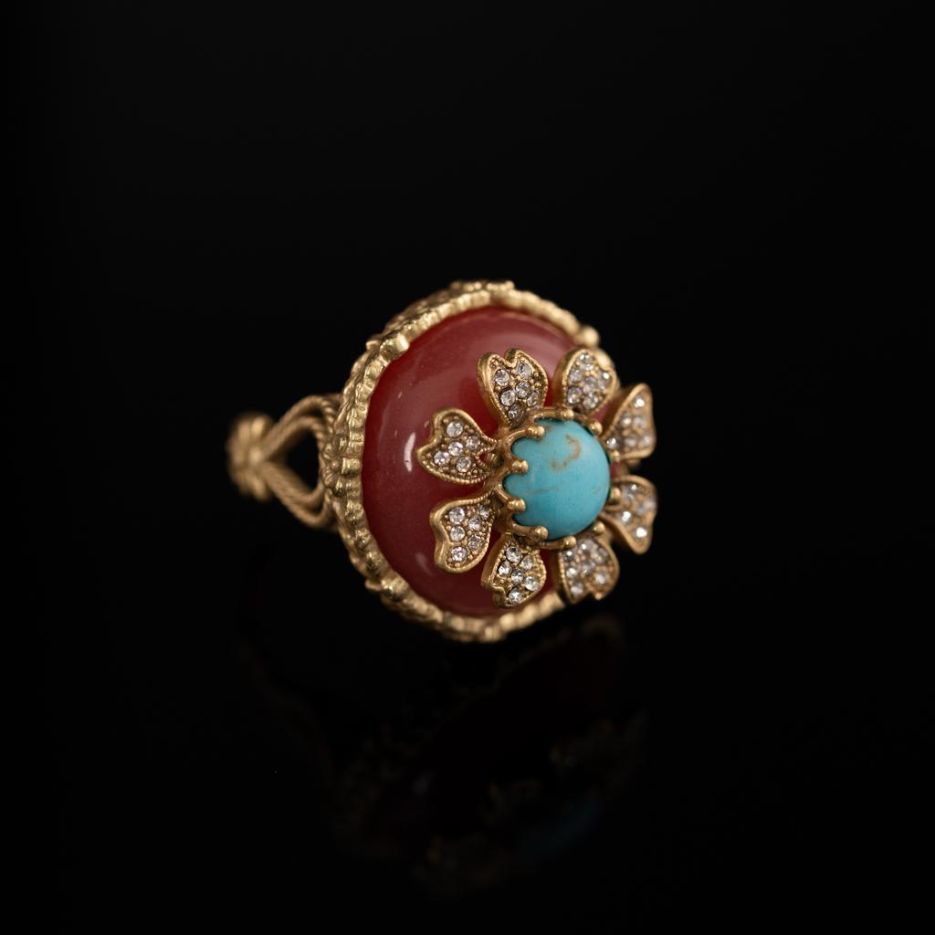 Medieval Copper Alloy Ring, Retro Court Style, High Sense Female Designer Temperament, New Ring