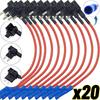 20/5pcs Car Fuse Holder Add-a-circuit MINI SMALL MEDIUM TAP Adapter Micro Mini Standard Blade Car Fuse with Holder Adapter 32V Fuse Holders1