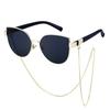 Cat Eye Sunglasses Women'S High-End Necklace Sunglasses Sunscreen Sunglasses Women