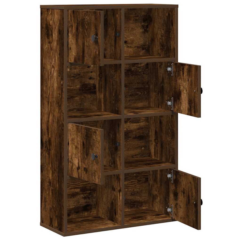 Vidaxl Regał, Przydymiony Dąb, 60X24X101,5 Cm, Materiał Drewnopochodny