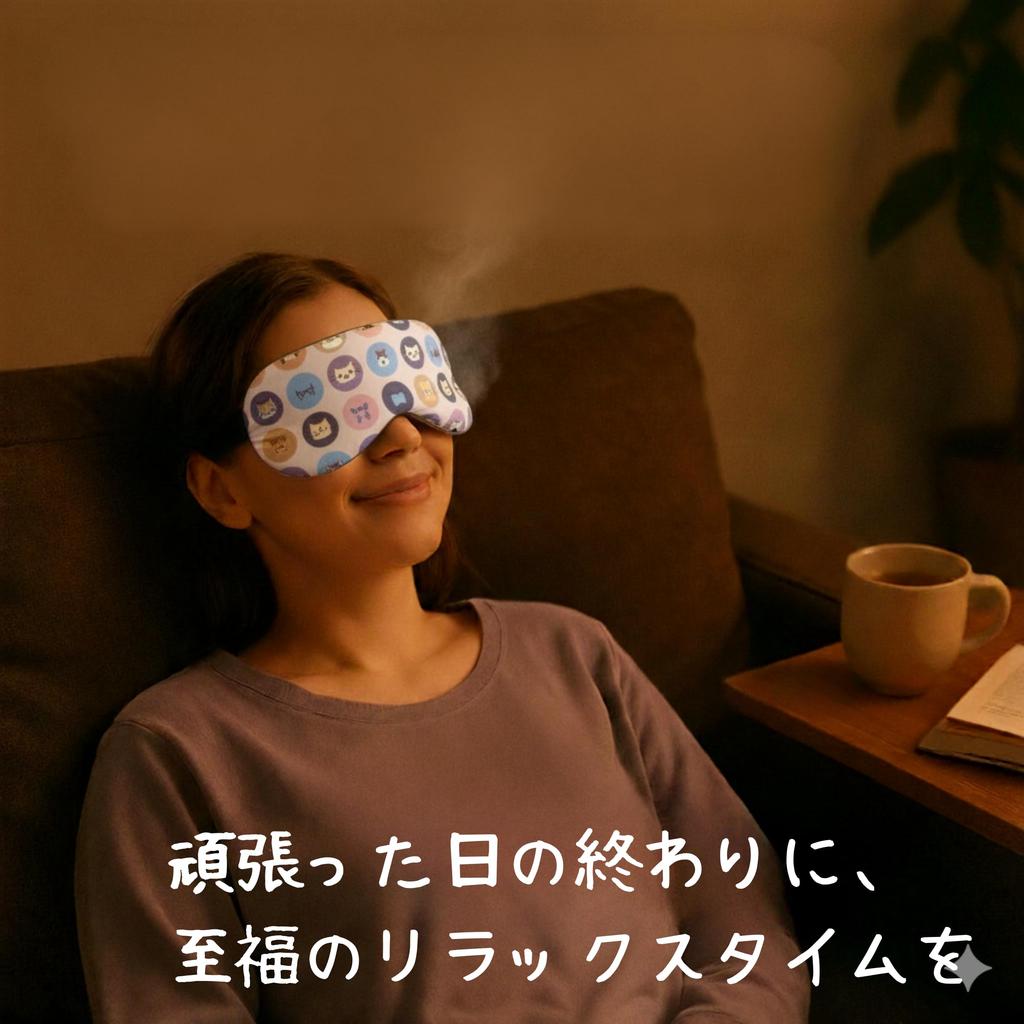 BRAVE WAKA Azuki Bean Eye Natural Steam for Pillow, Relaxation, Reusable, 2-Way (Hot/Cold) (Milky Pink)