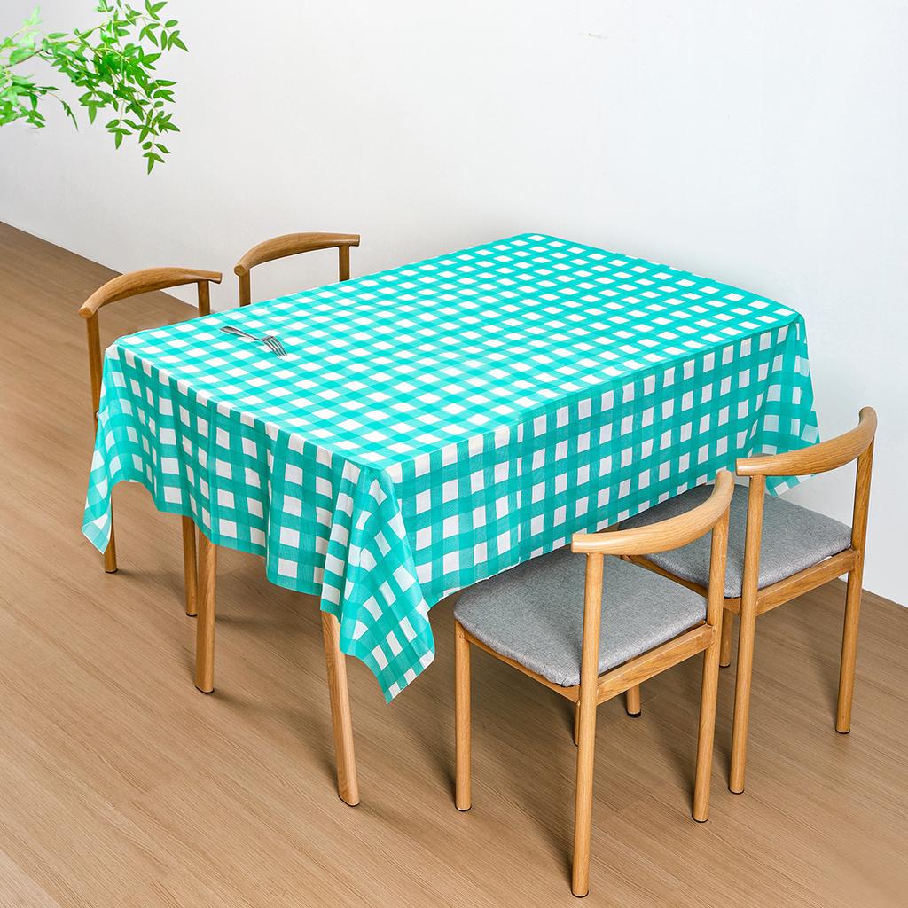 1/3pcs Disposable Checkered Tablecloth Plastic Rectangle Party Table Cover Picnic