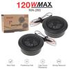 2pcs 2 Inch Car Tweeter Speakers 4 Ohm 120W Universal High Efficiency Mini Tweeter Dome Speakers for Car Audio System