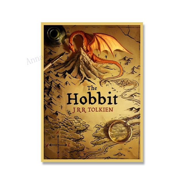 Canvas Painting Nordic Vintage Travel Poster and Prints Tolkien Middle Earth Landscape LOTR Art Wall Pictures Living Room Decor No Frame