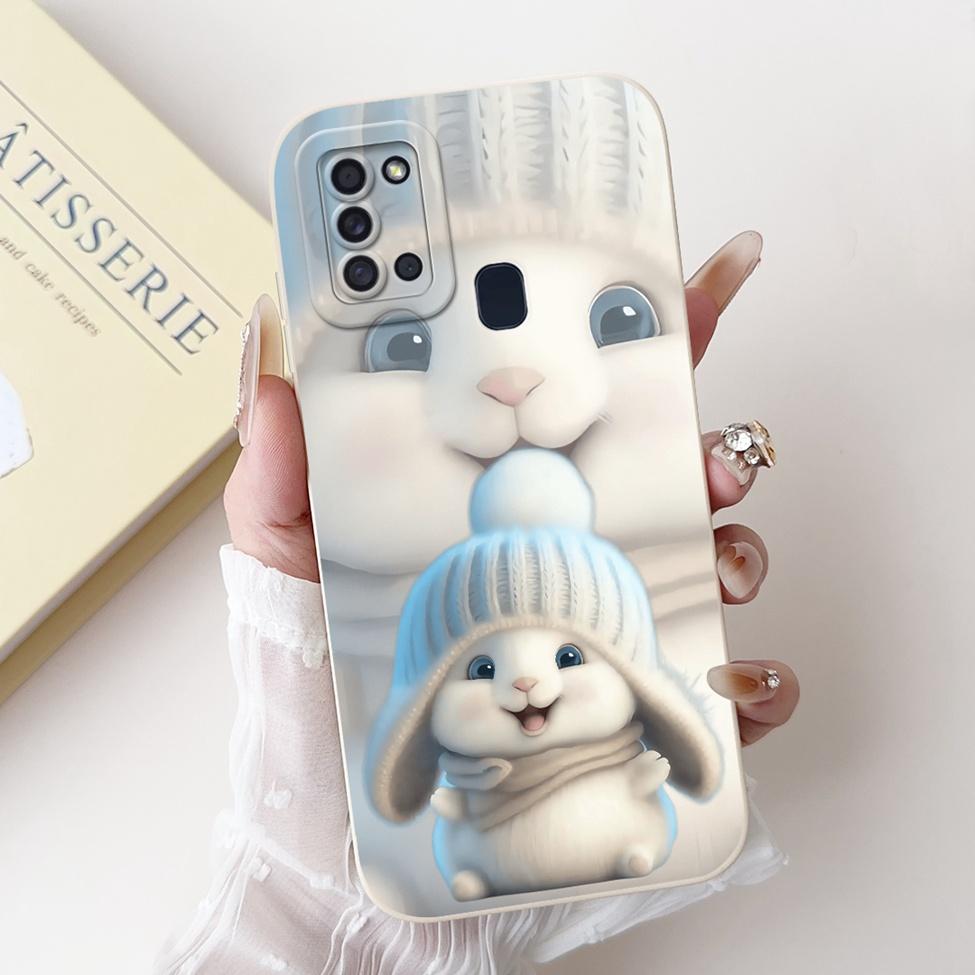 For Samsung A21s Case A217F Silicone Cute Fashion Butterfly Love Painted Cover For Samsung A21s Galaxy A21s Phone Case SM-A217M
