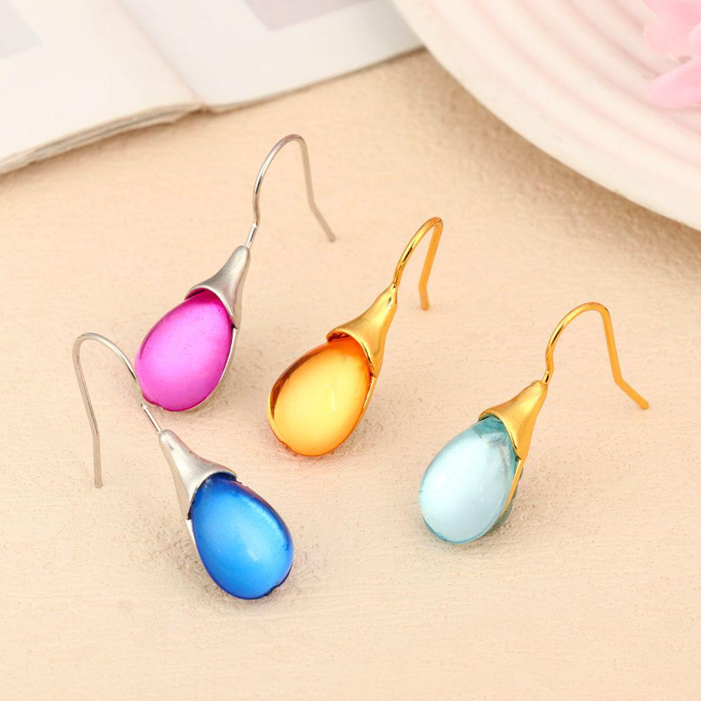 Engagement For Women Wedding Exquisite Jewelry Accessories Hook Dangle Earrings Natural Blue Stone Earrings