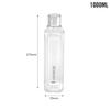 Cello Reusable Leakproof Fridge Bottles For Home Office Travel Use | 1000ml Unbreakable Water Bottle Set Of 3 | Transparent Sleek BPA-Free Design