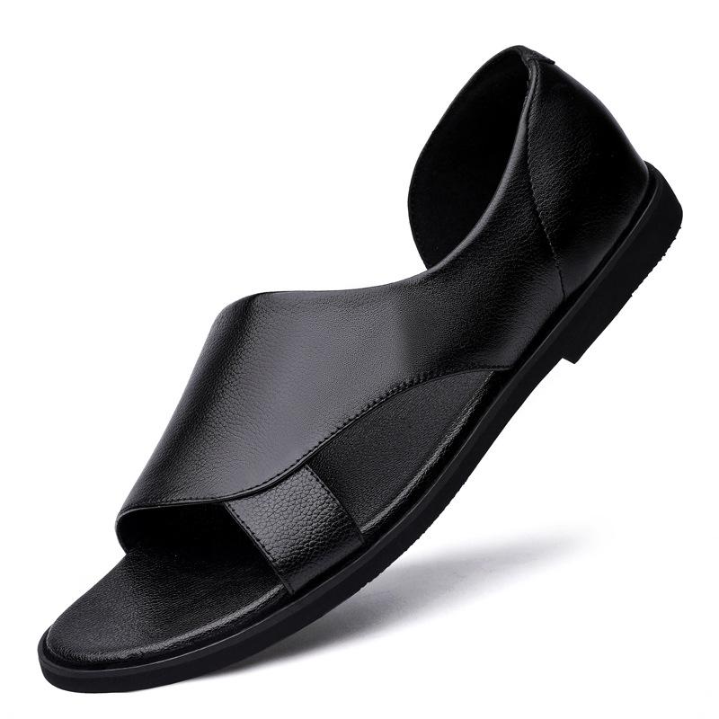 Men's Summer Genuine Leather Casual Beach Sandals