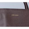 CELERI Leather X Canvas Reversible Tote Bag Brown / IvoryUsed