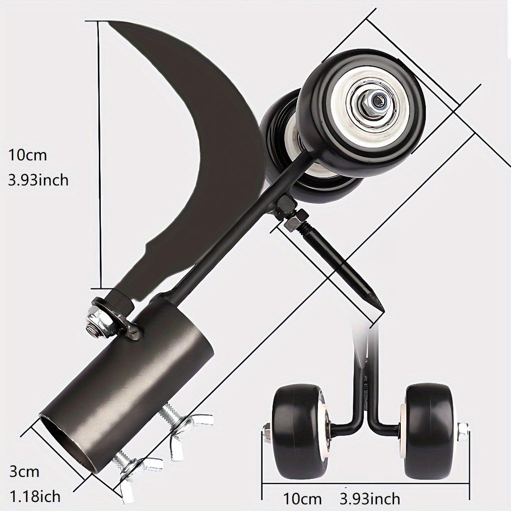 1 szt. Wielofunkcyjny Wytrzymały Metalowy Wałek do Usuwania Chwastów Ogrodowych - Narzędzie do Usuwania Chwastów ze Szczelin, Bez Pochylania