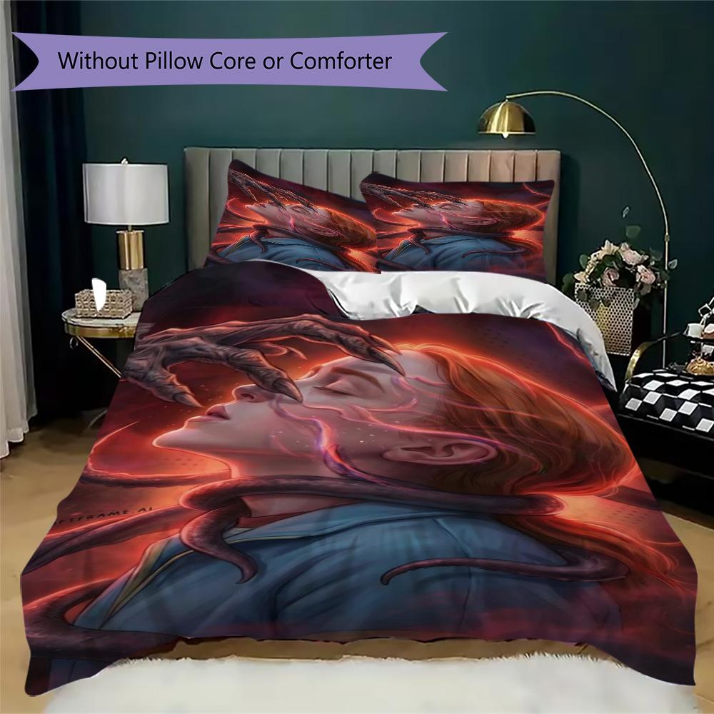 Upside Down Terror Bedding 1 Duvet Cover 2 Pillowcase Without Core Without Core Duvet Cover And Pillowcase Bedding Set