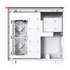 MONTECH King 95 PRO Dual Chamber ATX PC Gaming Case High Airflow Panel Sturdy Curved Tempered Glass Front 6 ARGB PWM Fans with Fan Hub White Mid-Tower