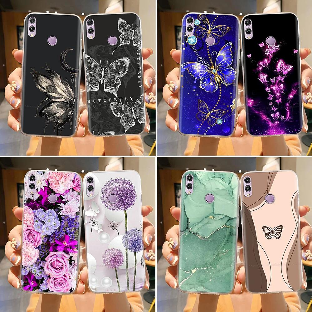 Für Honor 8X Hülle Mode Klare Bunte Weiche Handy-Rückabdeckung Für Huawei Honor 8X Silikon Funda Stoßfänger Schalen für Honor 8X