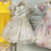 Neues Blumen-Netz-Prinzessinnenkleid - Modisches flauschiges Abend- und Hochzeitskostüm für Mädchen
