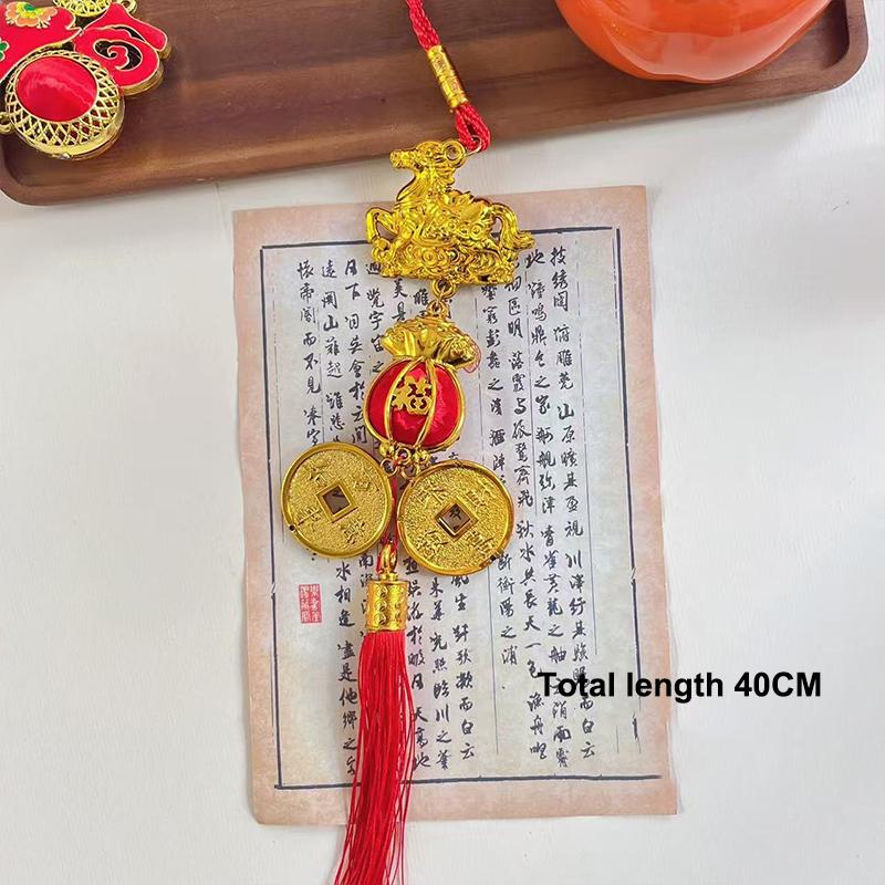 2026 Rok Koně Nástěnná Ozdoba Čínský Nový Rok Šťastná Dekorace Doplňky Kolaudace Malý Přívěsek Dárky