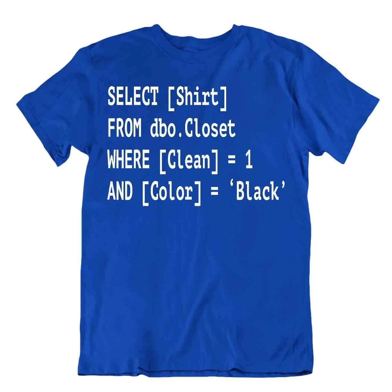 Programmer T-Shirt Computer Language Tshirt Coder Shirt Apparel Funny Present S