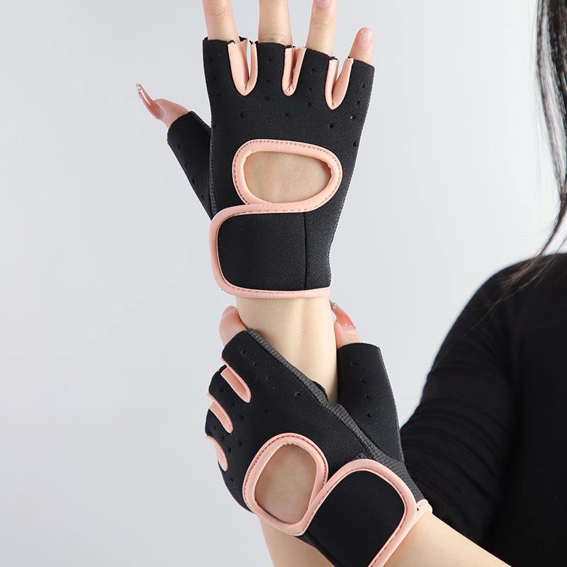 Unisex Non-Slip Breathable Half-Finger Gloves for Cycling, Weightlifting, Shock Absorption & Palm Protection