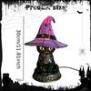 Black Cat Witch Hat Lamp Decorative Gift Halloween Lighting Decor Gothic Night Light