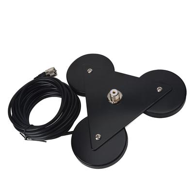 YNIBST Type Magnetic Antenna Base with RG58 Cable for Car Amateur Radio Antenna Base MJ-MP Heavy-Duty 3-Point Use,