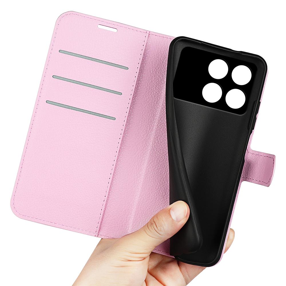 For Xiaomi Poco F6 Pro 5G/Redmi K70 5G/K70 Pro 5G Case PU Leather Card Slots Pocket Stand Phone Cover