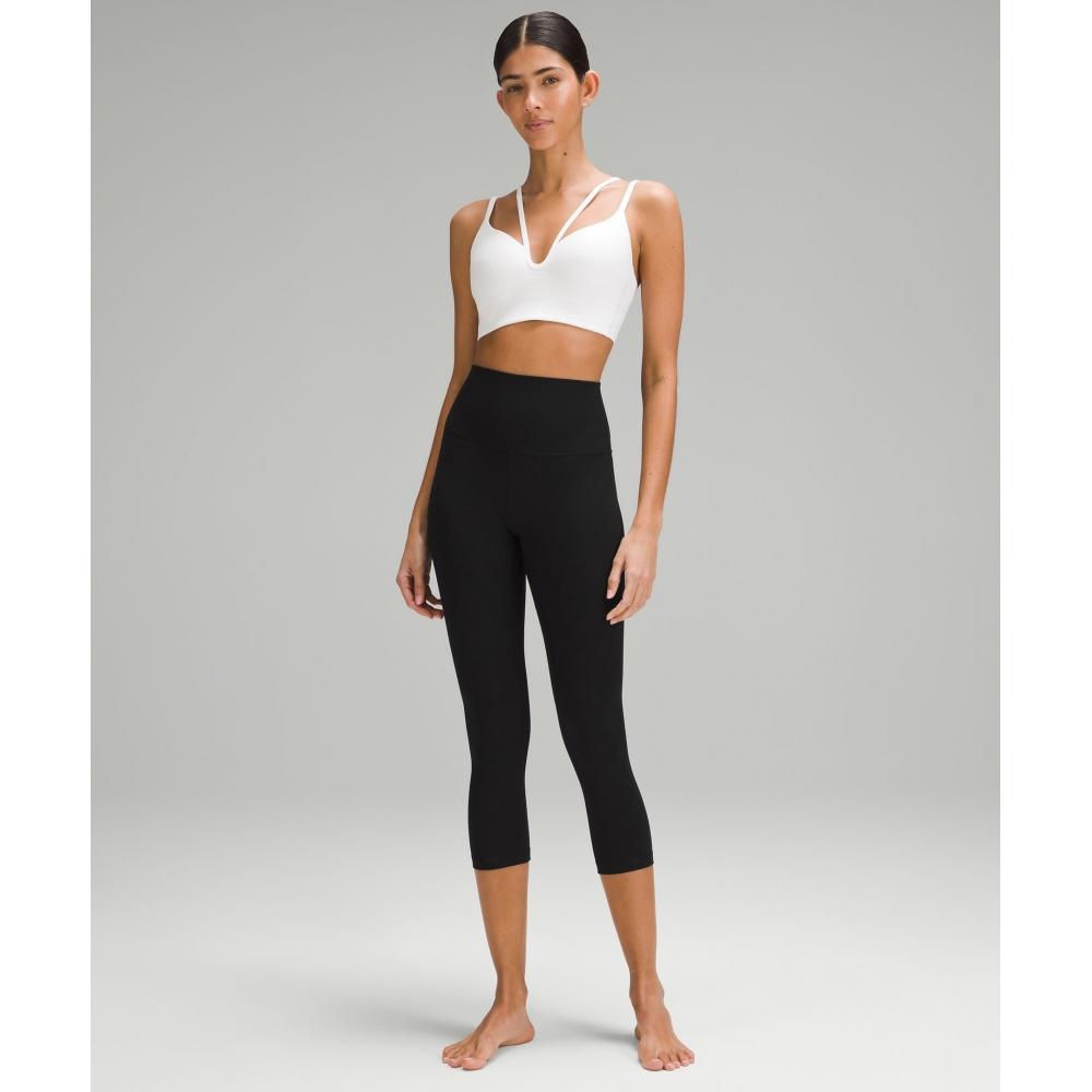 Lululemon Align  High Rise Ribbed Crop 23  Black