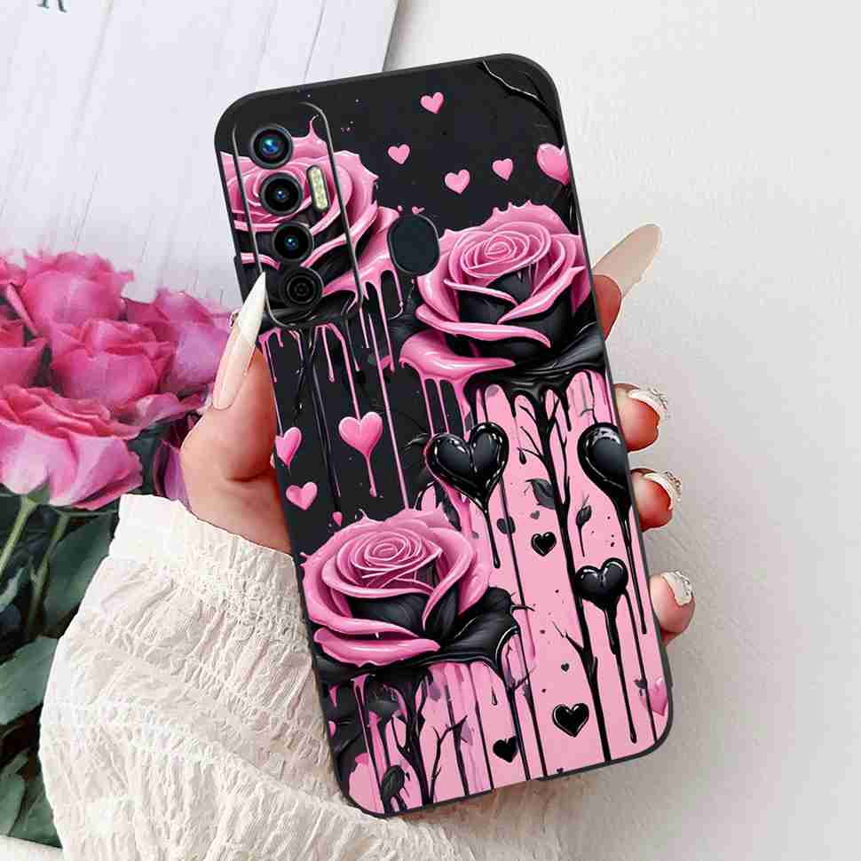 Cute Cat Cover For Tecno Camon 17 Case CG6 CG6j Silicone Soft Protection Shell For Tecno Camon 17 Camon17 Back Cover Casing 6.6"