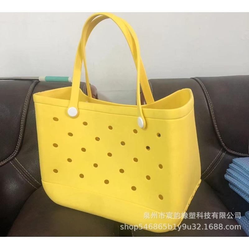 Borse estive carine con buchi Borsa a spalla in EVA Borsa da spiaggia mini in gelatina DIY Borsa a tote
