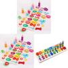 Wooden 3d Puzzle Board With Fruit Shapes For Kids Learning And Number Matching