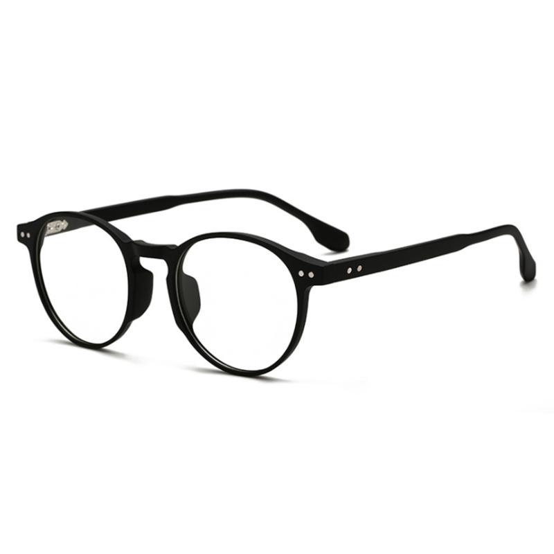 

0 -0.5 -0.75 -1.0 To -6.0 Blue Light Blocking Rivets TR90 Short-sight Eyewear Women Men Round Prescription Glasses Leopard Frame 0