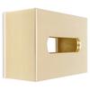 Tissue Box Innovativer rechteckiger Serviettenpapierhalter aus 304 Edelstahl, Gold