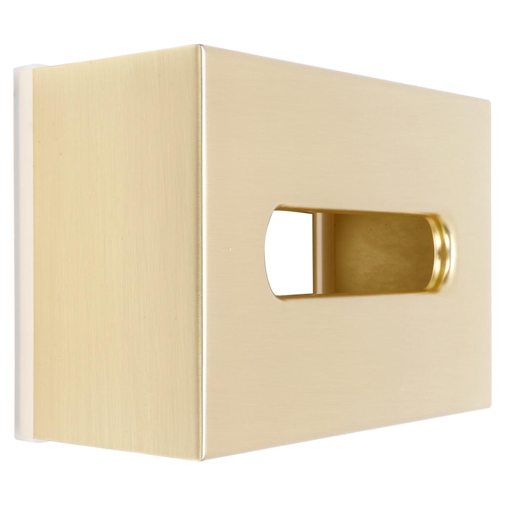 Tissue Box Innovativer rechteckiger Serviettenpapierhalter aus 304 Edelstahl, Gold