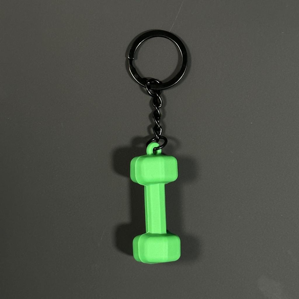 Fitness Series Gummi-Schlüsselanhänger: Hantel- & Kurzhantel-Anhänger für Geschenke
