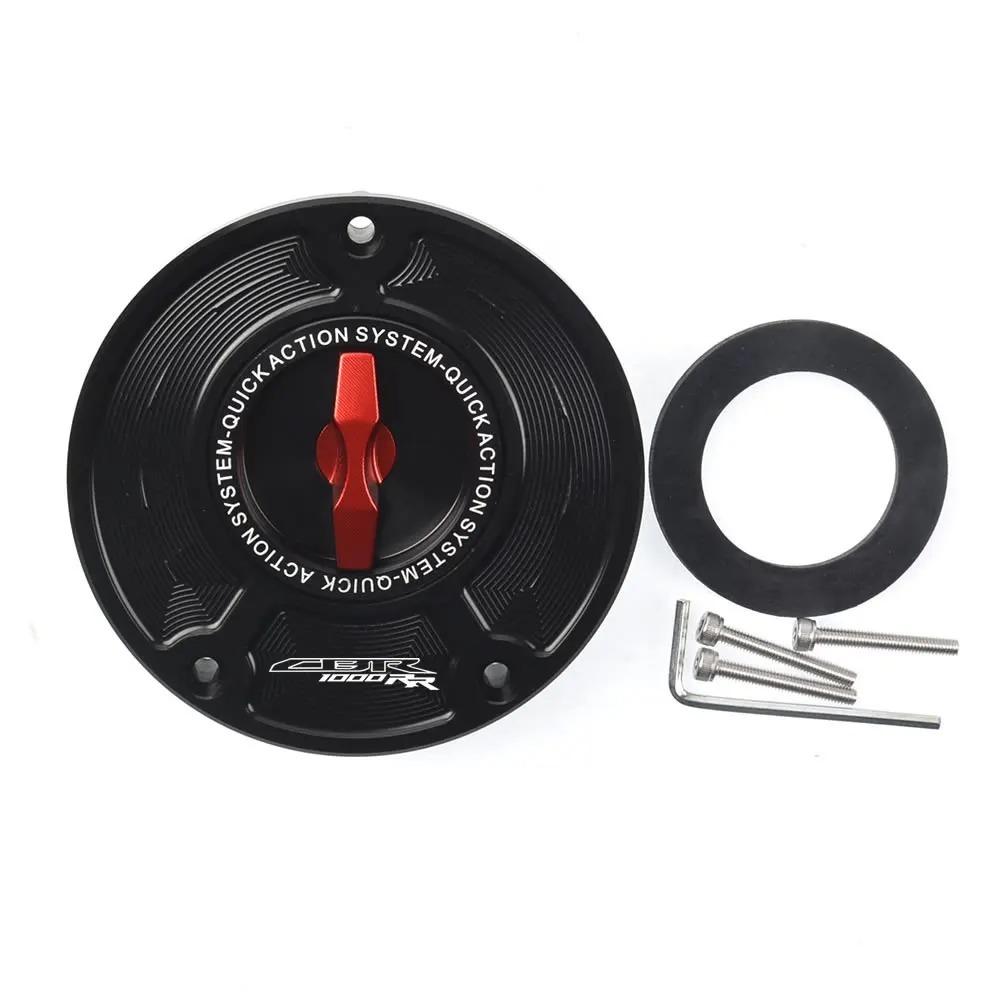 For CBR CBR1000RR /ABS 2004-2013 CBR1000RR Fireblade CNC Fuel Gas Tank Cap Cover Aluminum Keyless Motorcycle Accessories