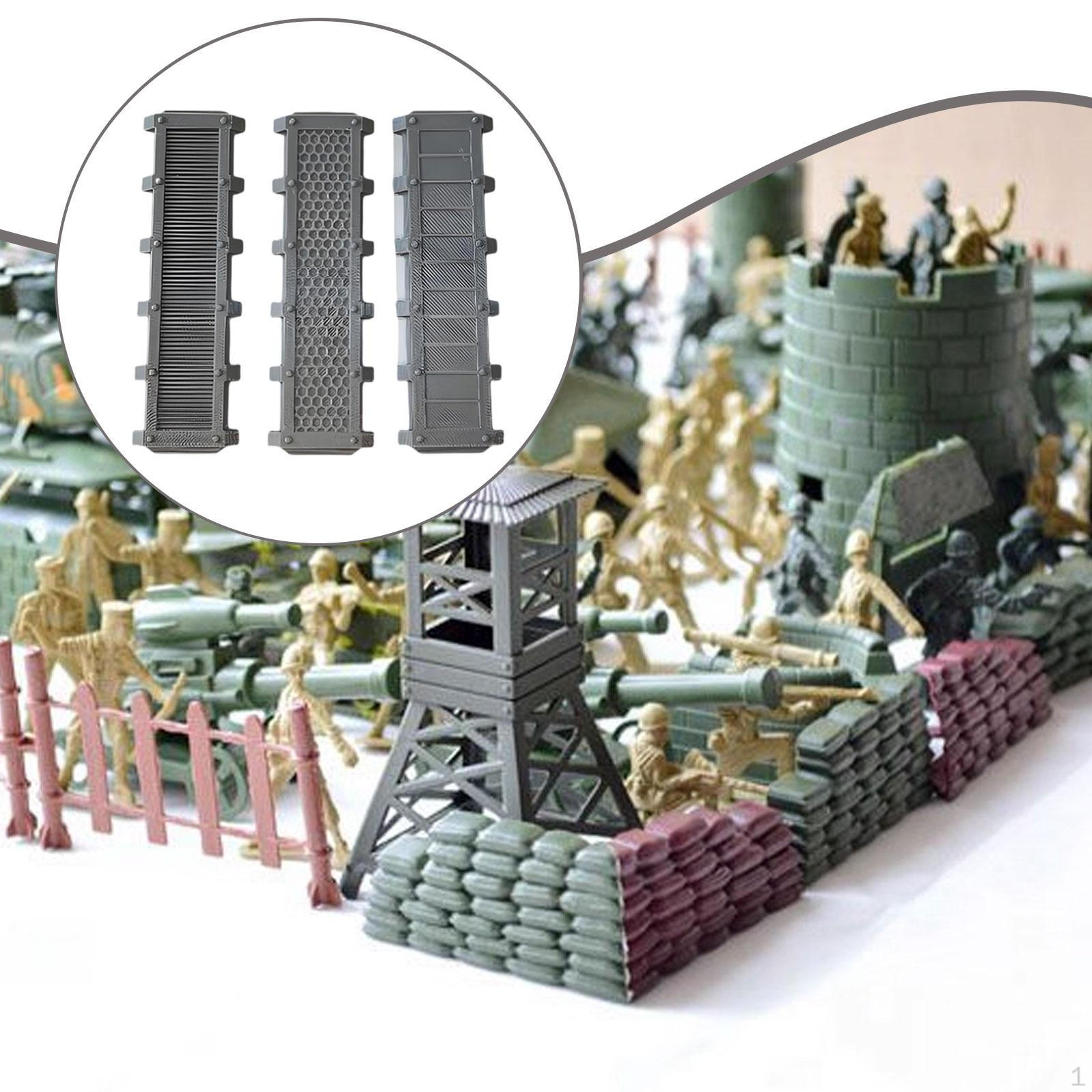 

3x Подарки от Connecting Hill Пейзаж Многофункциональная Миниатюрная Модель Поля Боя