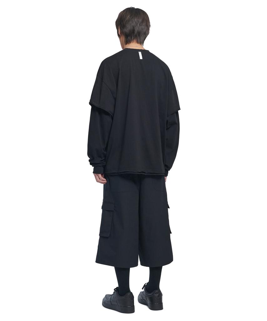 Nomaenyueol D.P Cargo Bermuda Pants - Black