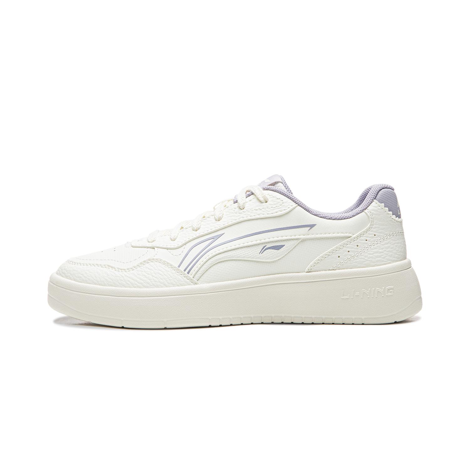 Li Ning Wheat Age Low top Skateboard Shoes Women s White Purple AGCW086-1 35