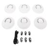 Stainless Steel D Ring Patch Kit PVC Paddle Board D Rings with Rope Hooks for Kayak Inflatable Boat 